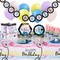207 Pieces Music Birthday Party Supplies with Plates, Napkins, Cups, Tablecloth, Cutlery, Banner, Favor Bags, Balloons (Serves 24)